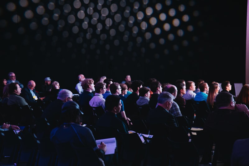 Conference audience at a trade event
